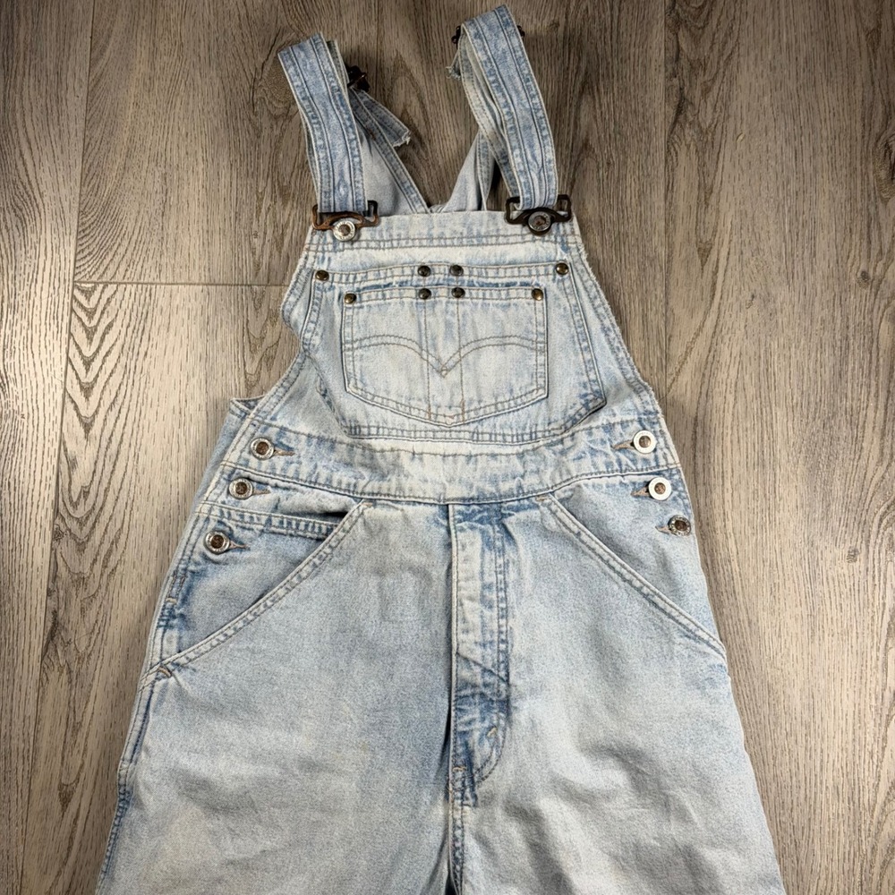 Vintage Levis SilverTab Loose Denim Overalls Light Wash 90s XS 40800-05131
